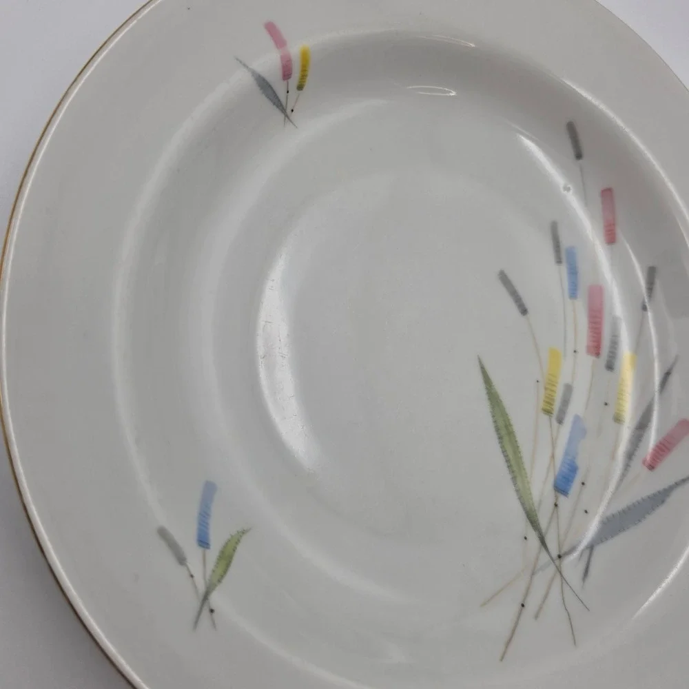 Winterling Bavaria Germany Mid Century Modern Abstract Wheat Soup Bowl 9 inch